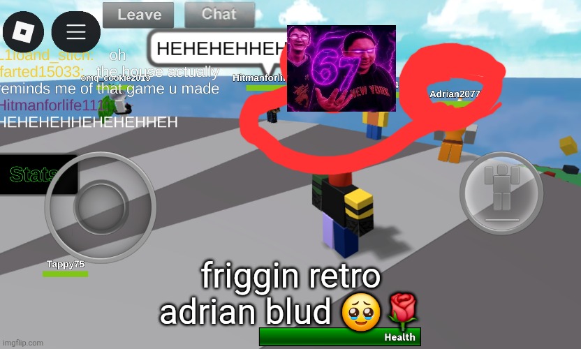 blud ts so mangretro | friggin retro adrian blud 🥹🌹 | made w/ Imgflip meme maker