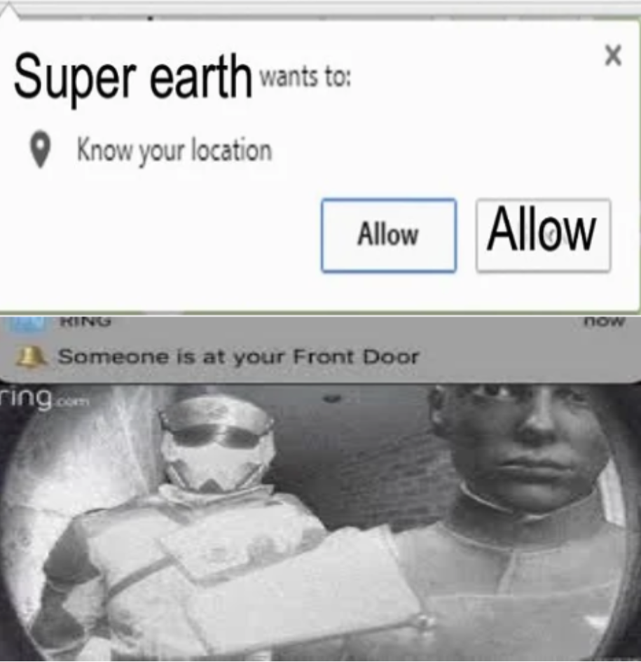 Super earth wants to know your location Blank Meme Template