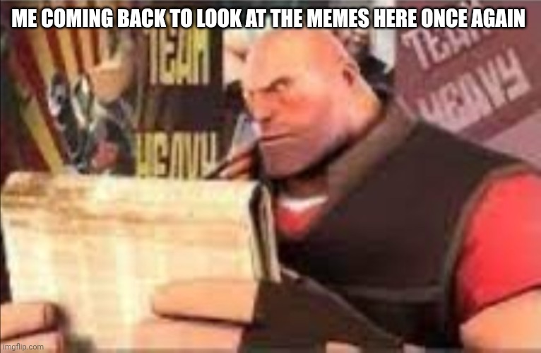 Hey I'm back.... This place was a lot worse when I on this back in middle school | ME COMING BACK TO LOOK AT THE MEMES HERE ONCE AGAIN | image tagged in heavy reading | made w/ Imgflip meme maker
