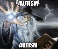 Wizard autism Blank Meme Template