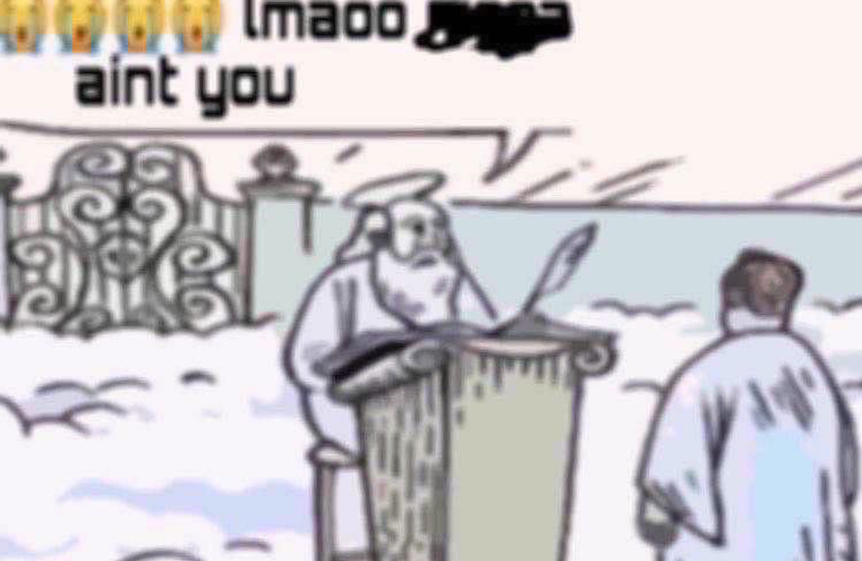 lmaoo aint you Blank Meme Template