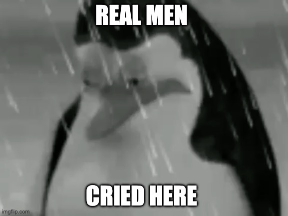 Sadge | REAL MEN CRIED HERE | image tagged in sadge | made w/ Imgflip meme maker