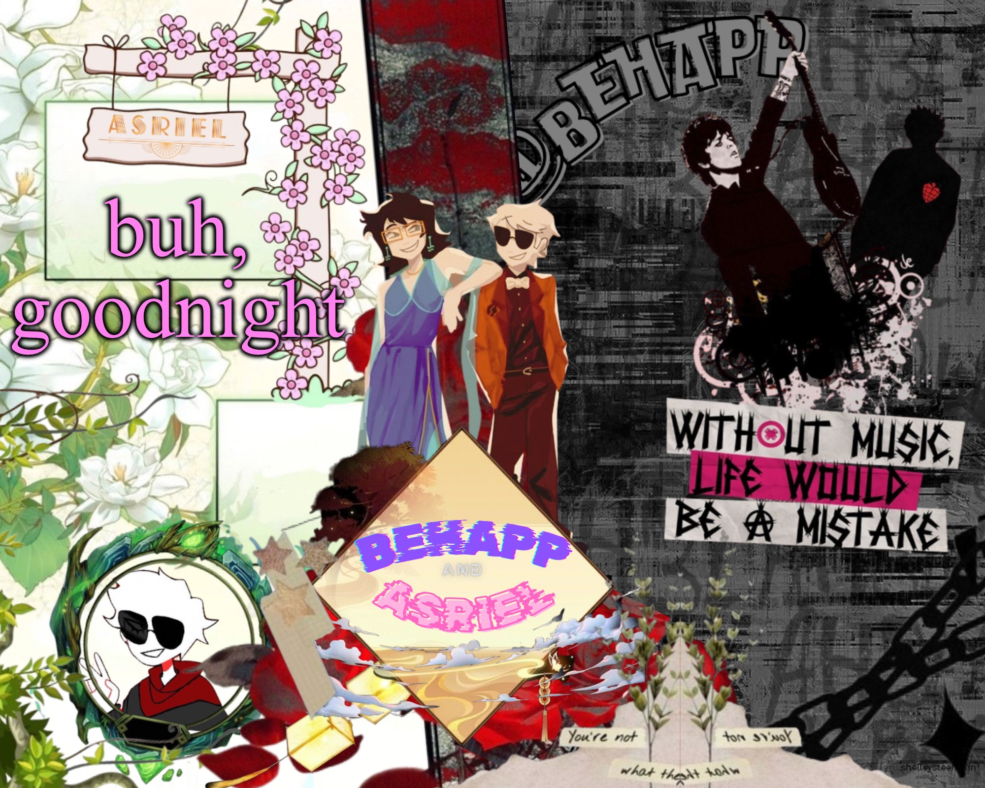 i totally wont stay up for 3 more hours | buh, goodnight | image tagged in asriel and behapp's template | made w/ Imgflip meme maker