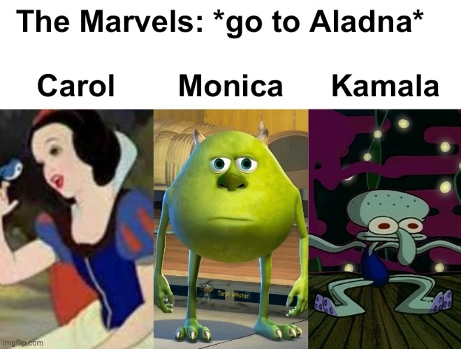 underrated movie imo | image tagged in sully wazowski,squidward dancing,dancing squidward | made w/ Imgflip meme maker