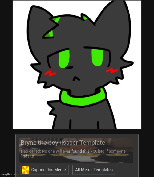 i didnt see anything im blind af fr :3 | made w/ Imgflip meme maker