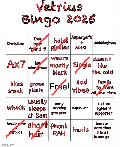 Ass | image tagged in vetrius bingo 2025 | made w/ Imgflip meme maker