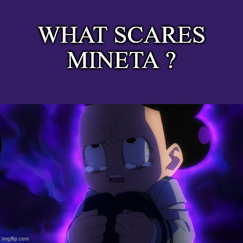 what scares mineta ? Blank Meme Template