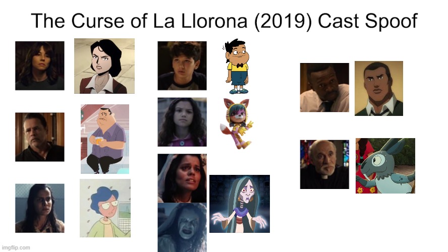 Credit to Waldness Topic International for this used | image tagged in meme,memes,spoof cast,the curse of la llorona,characters,roles | made w/ Imgflip meme maker