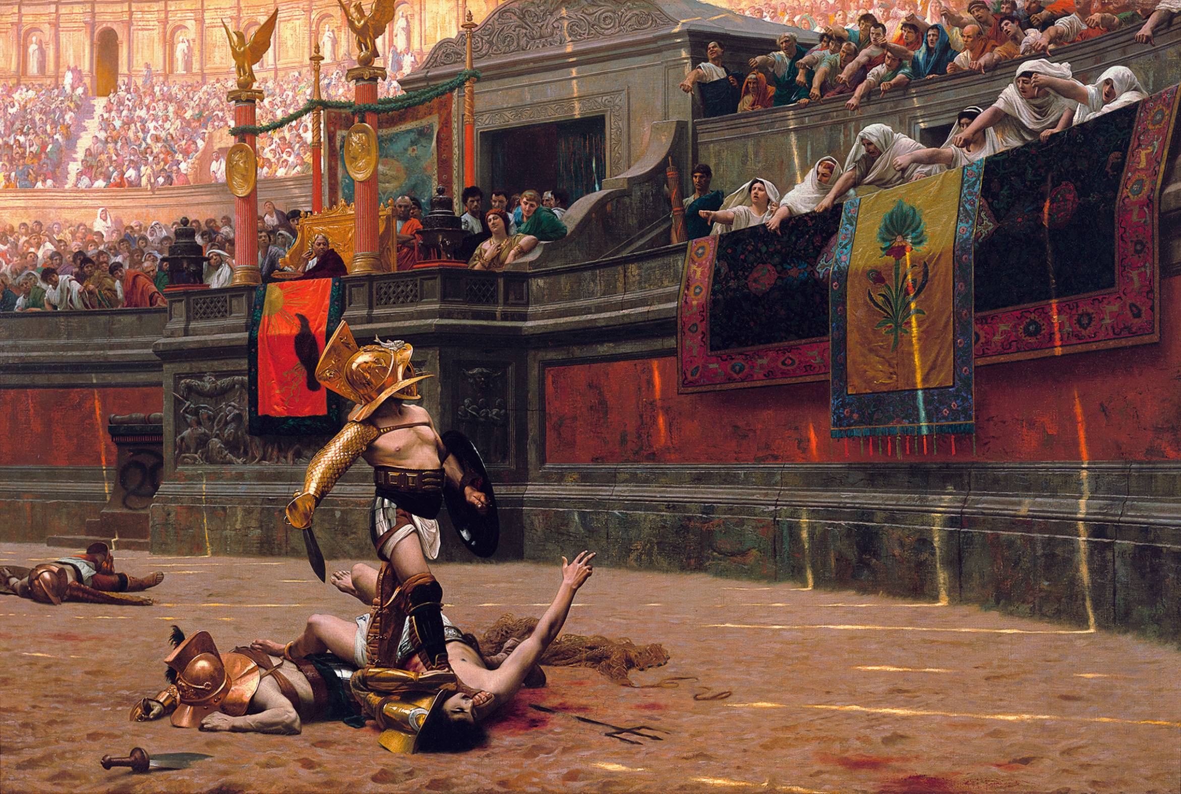 Gladiator Painting Blank Meme Template