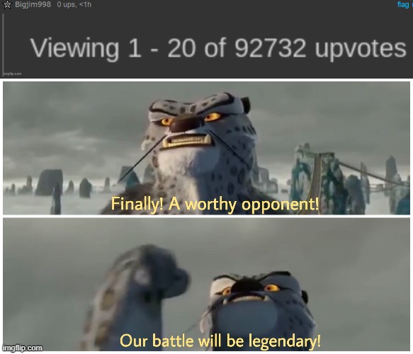 image tagged in our battle will be legendary | made w/ Imgflip meme maker