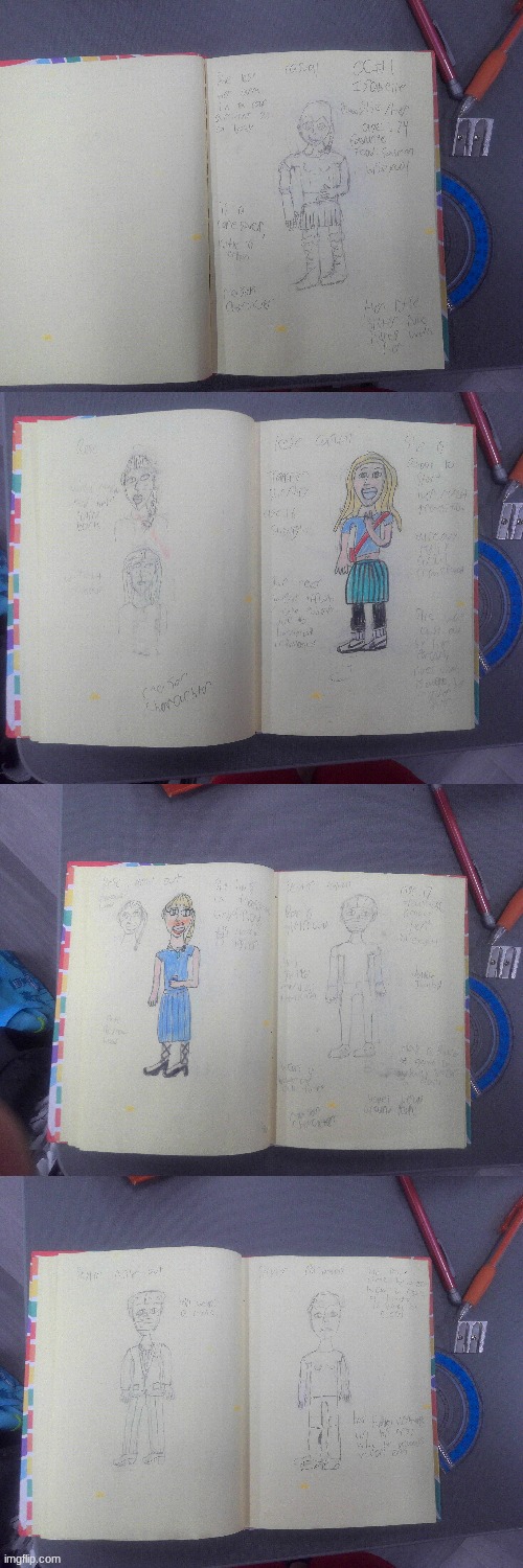 all my oc's for the graphic novel so far, constructive criticism appreciated | made w/ Imgflip meme maker