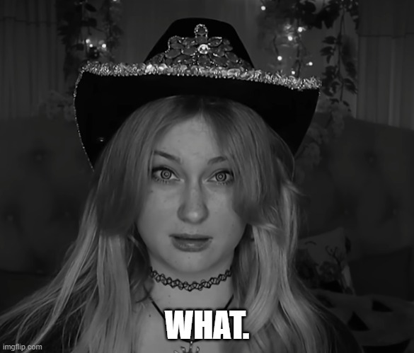 haylo Hayley "what." | WHAT. | image tagged in funny | made w/ Imgflip meme maker