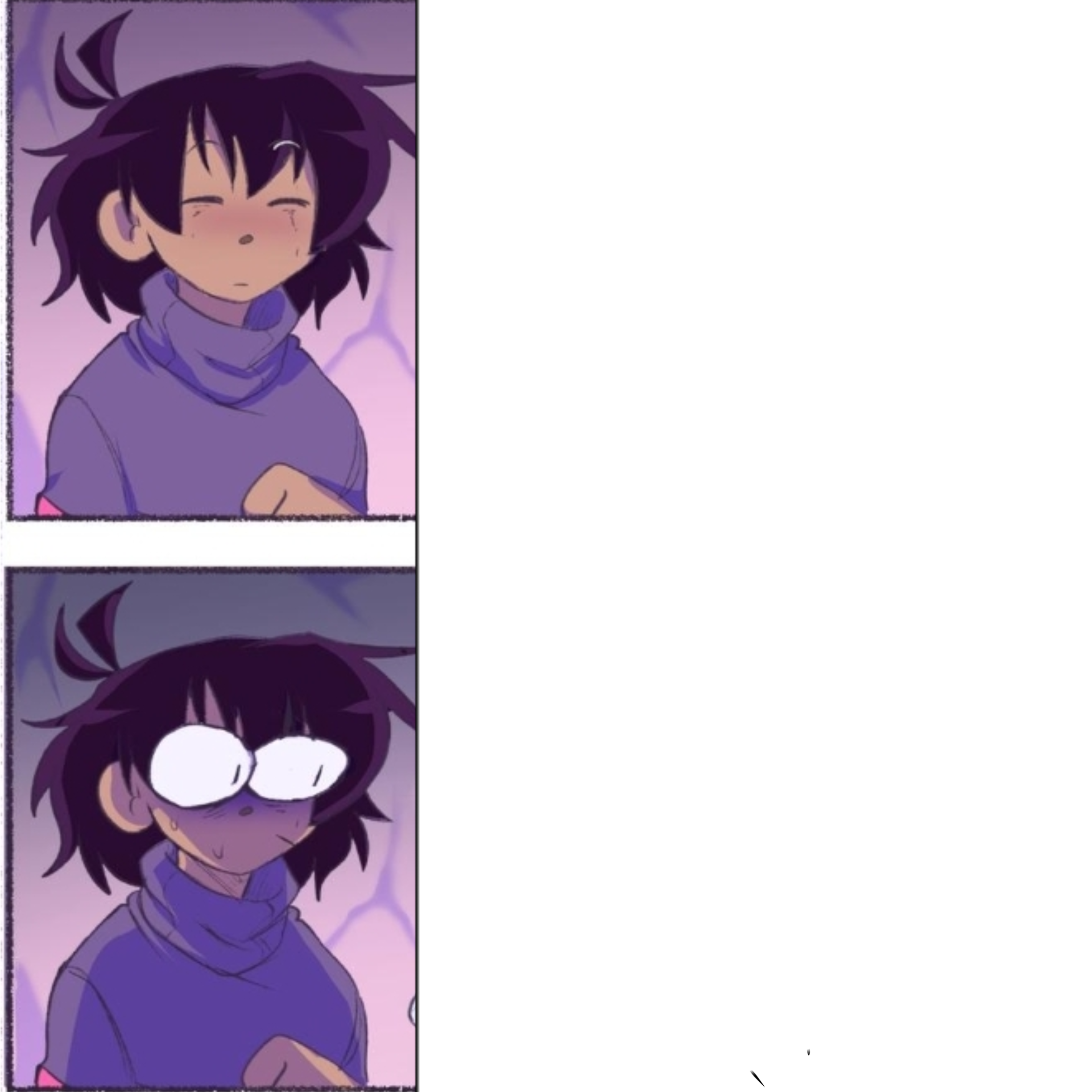 Frisk oh OOOOH Blank Meme Template