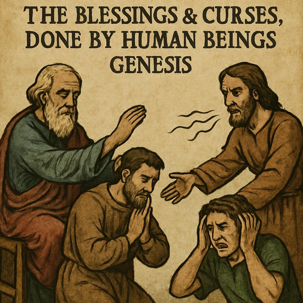 The blessings & curses, done by human beings Genesis Blank Meme Template
