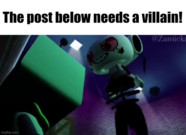 The post below needs a villain! Blank Meme Template