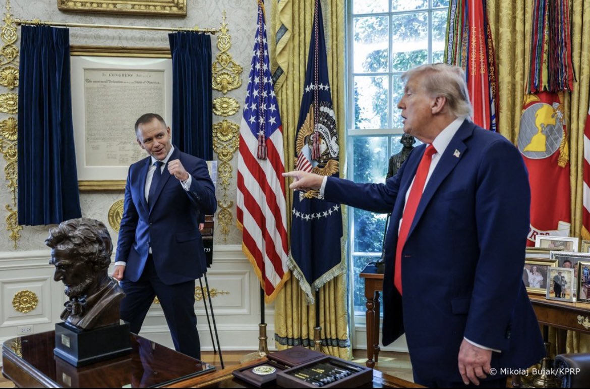 Trump shows a finger Blank Meme Template