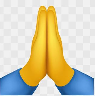Prayer Hands Emoji Blank Meme Template