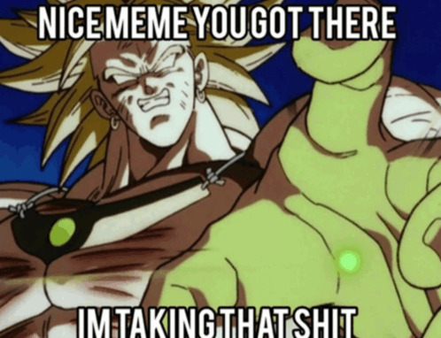 High Quality Broly meme steal Blank Meme Template