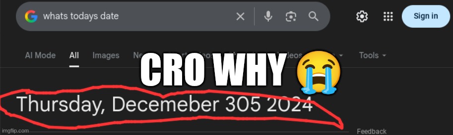 CRO WHY 😭 | made w/ Imgflip meme maker