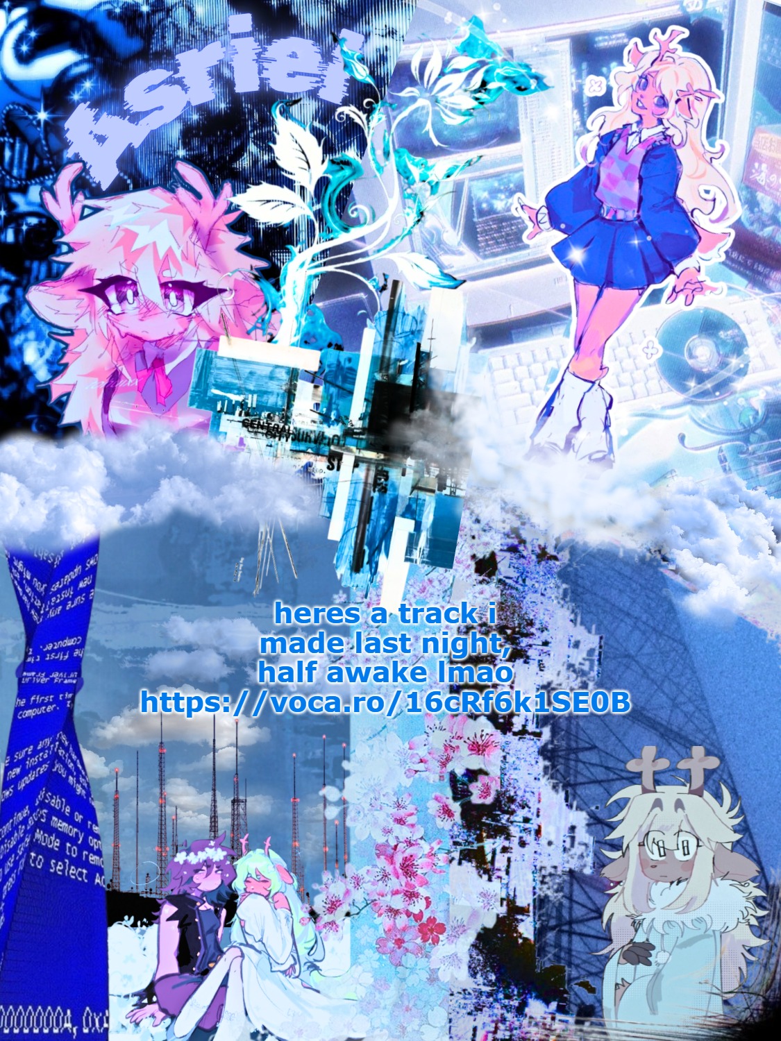 asriel's noelle template | heres a track i made last night, half awake lmao
https://voca.ro/16cRf6k1SE0B | image tagged in asriel's noelle template | made w/ Imgflip meme maker