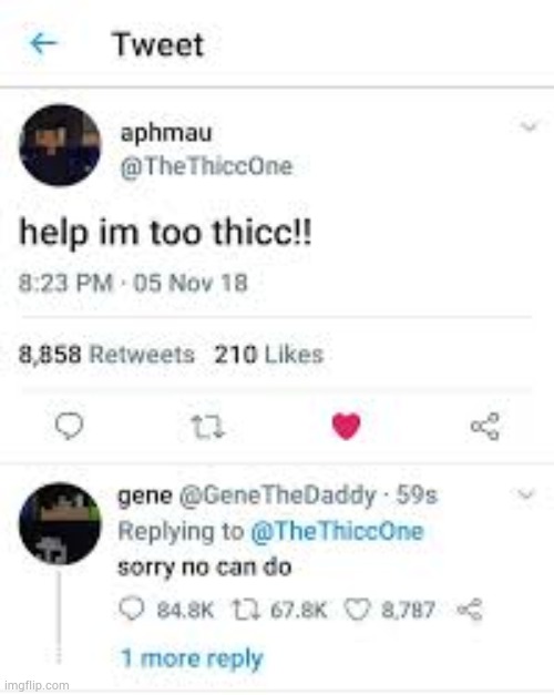image tagged in thicc | made w/ Imgflip meme maker