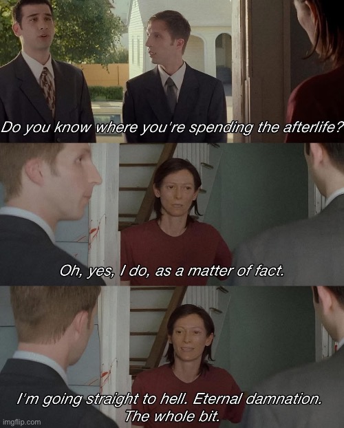 How to evangelise and fail | image tagged in savior,missionaries,jehovah's witnesses,door | made w/ Imgflip meme maker