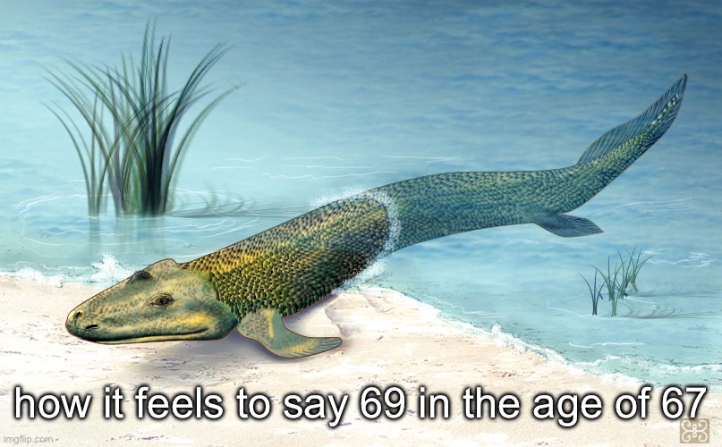 how it feels to say 69 in the age of 67 | made w/ Imgflip meme maker
