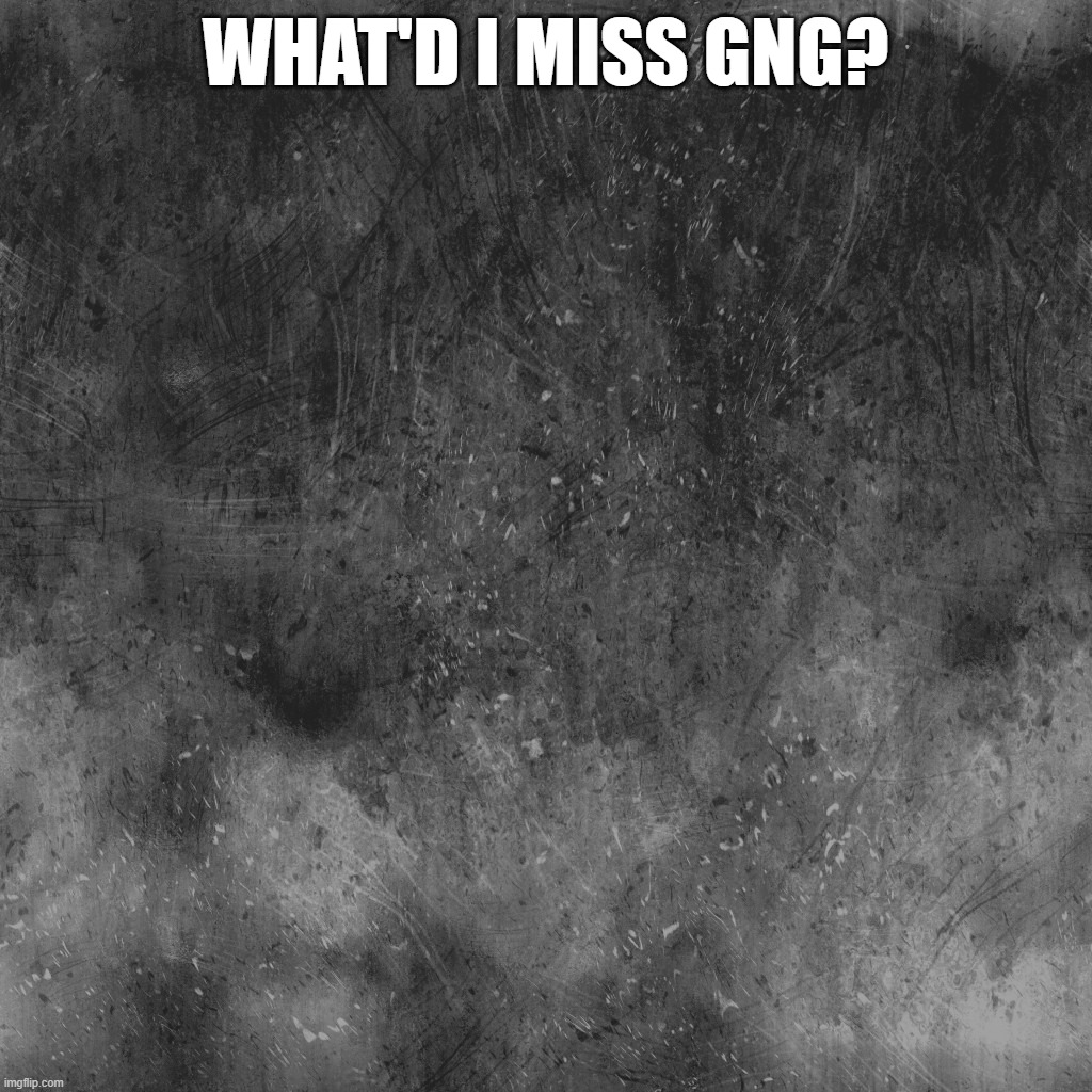WHAT'D I MISS GNG? | made w/ Imgflip meme maker