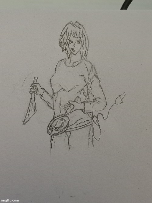 She making a gilled chess | image tagged in frost,drawing | made w/ Imgflip meme maker