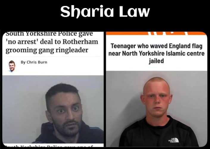 Sharia Law | image tagged in sharia law,islam,uk,great britain | made w/ Imgflip meme maker