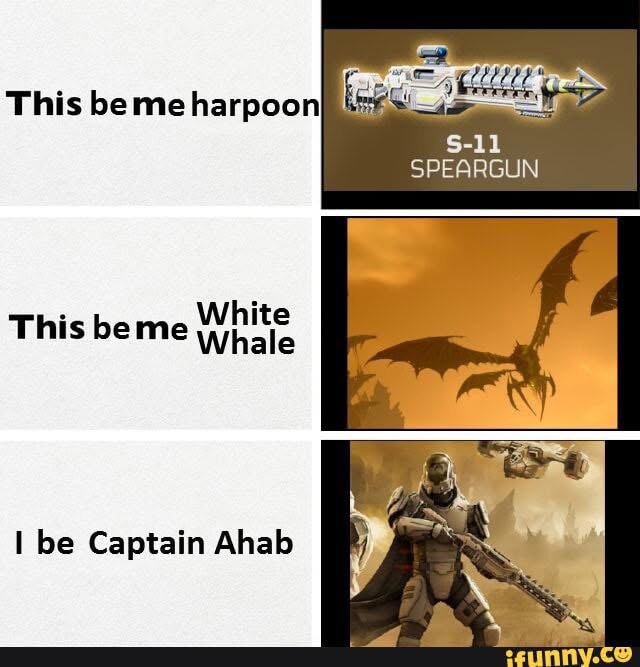 This be me white whale Blank Meme Template