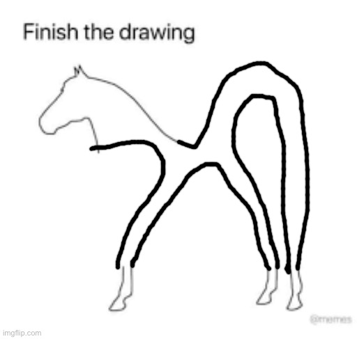 Finish the drawing | image tagged in finish the drawing | made w/ Imgflip meme maker