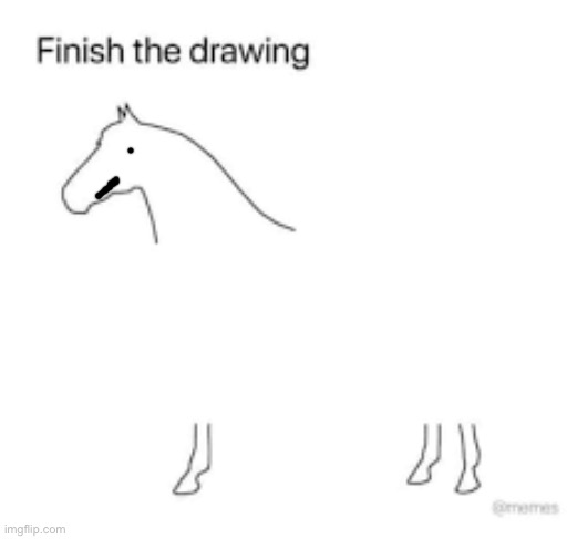 Finish the drawing | image tagged in finish the drawing | made w/ Imgflip meme maker