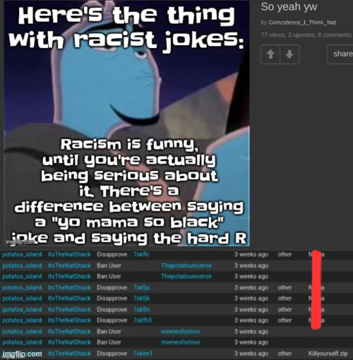 nat bein racist btw | made w/ Imgflip meme maker