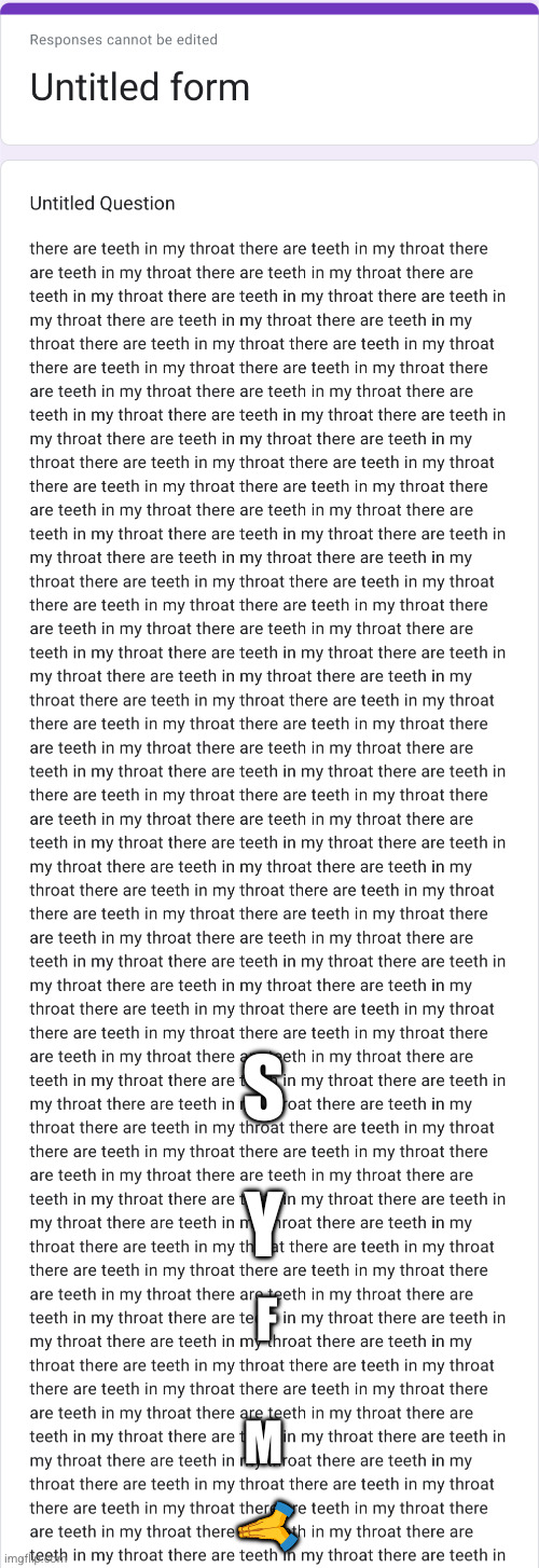 confessions /// there are teeth in my throat | S; Y; F; M; 🙏 | made w/ Imgflip meme maker
