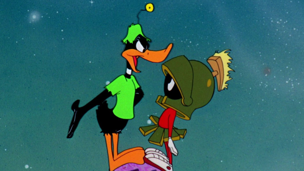 Daffy Duck and Marvin Martian Blank Meme Template