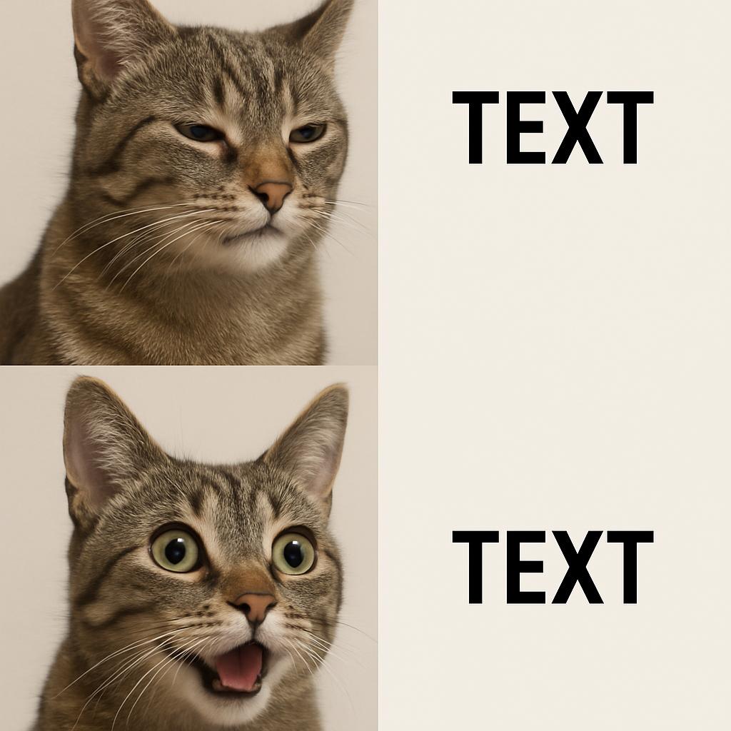 High Quality Kombucha Cat Blank Meme Template
