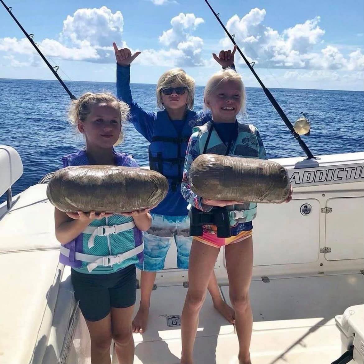 Childrem fishing cocaine Blank Meme Template