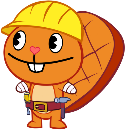 Handy the beaver (htf) Blank Meme Template