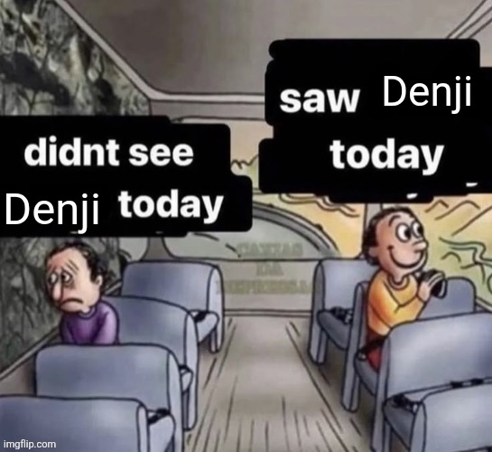 Saw and didn't saw | Denji; Denji | made w/ Imgflip meme maker