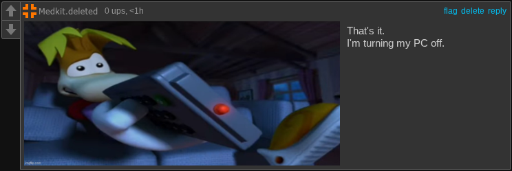 That's it. I'm turning my PC off. Blank Meme Template