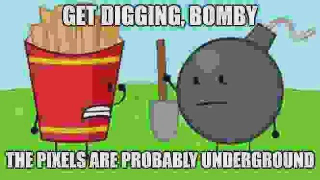 The pixels are probably underground Blank Meme Template