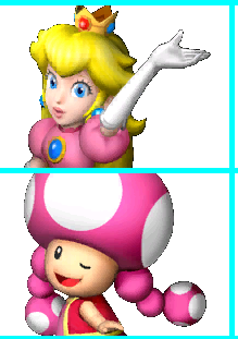 Princess Peach & Toadette Meme Template