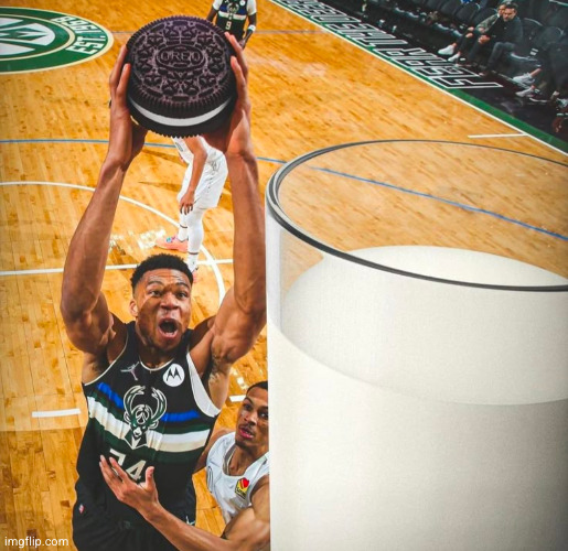 hahaha this is tough right right this is crazy huh omggg soooo cool | image tagged in basketball,oreo,dunk | made w/ Imgflip meme maker