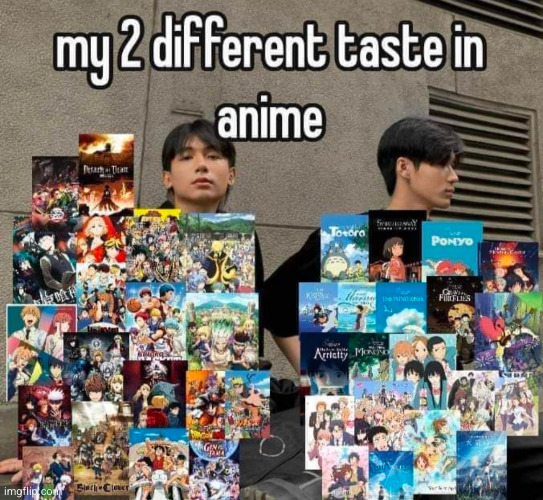 what's your favorite anime?? well I have 2 | image tagged in anime,relatable,so true | made w/ Imgflip meme maker