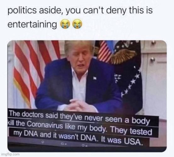 Cheeto Benito hitting with a verbal torpedo | image tagged in memez,trump,havering,king wee hauns,muh dna | made w/ Imgflip meme maker