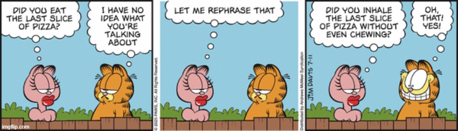 Garfield | image tagged in comics | made w/ Imgflip meme maker