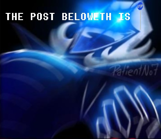 THE POST BELOWETH IS BLUE STOP SIGN Blank Meme Template