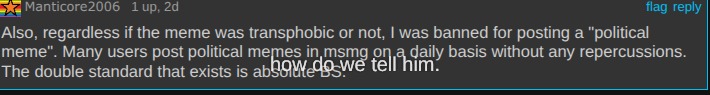 gee, its almost like this person repeatedly posts content discriminating against others. usually when otehrs do it it's a joke- | how do we tell him. | made w/ Imgflip meme maker