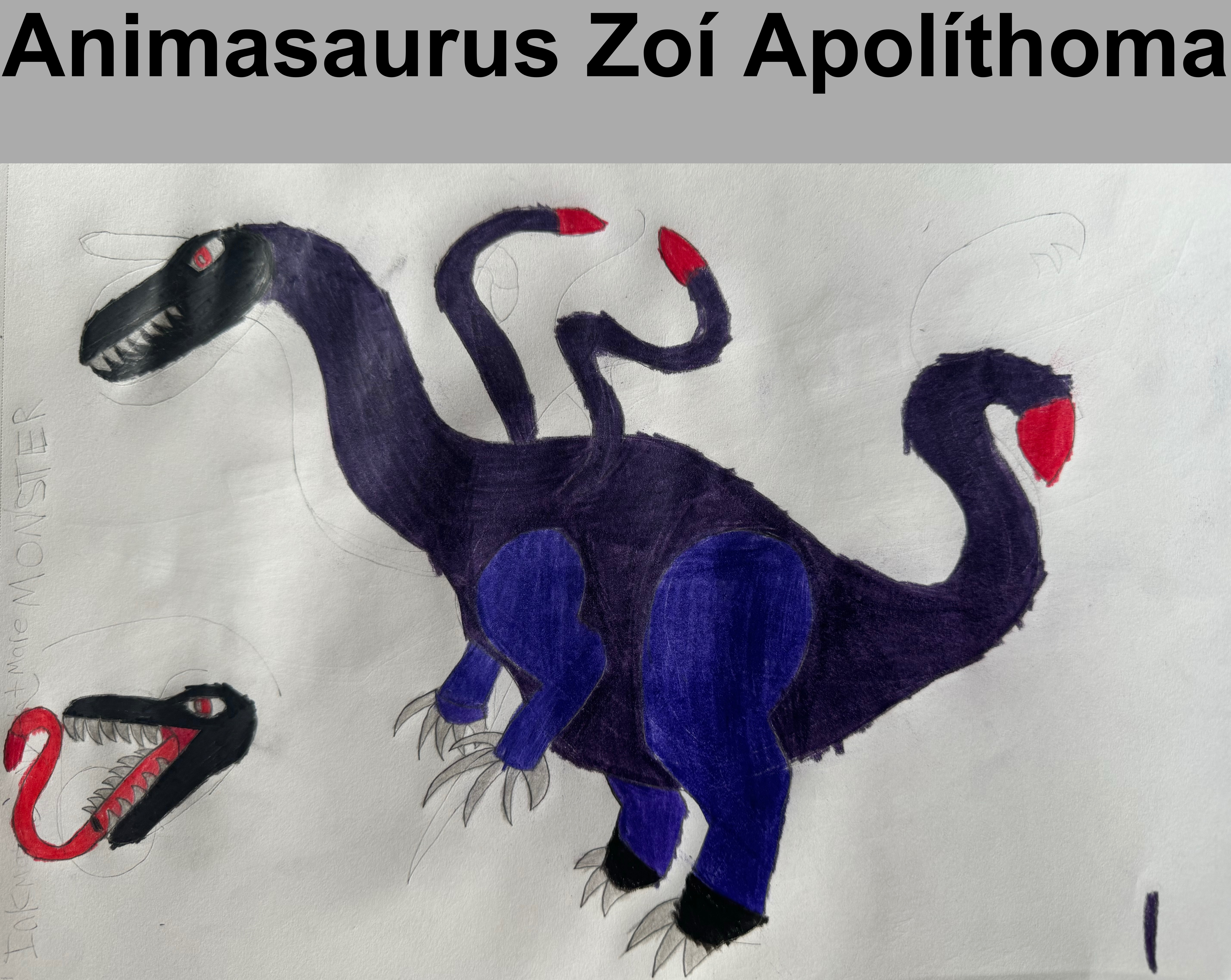 Animasaurus Zoi Apolíthoma (Soul lizard living fossil) obligatory gender: male/female. I haven’t decided. More info in comments | Animasaurus Zoí Apolíthoma | made w/ Imgflip meme maker